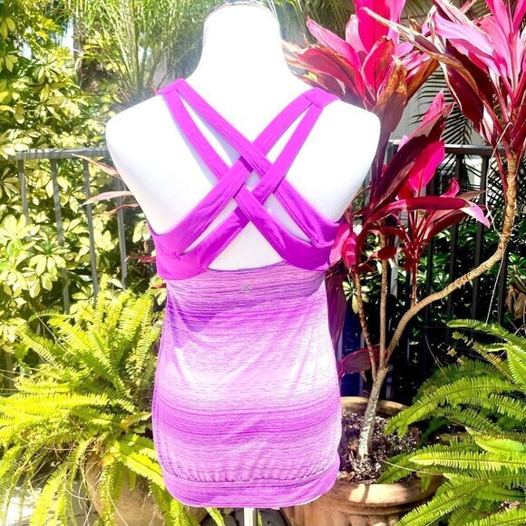 Athleta Stride Crunch and Punch Bra Tank (Purple) - Picture 4 of 9